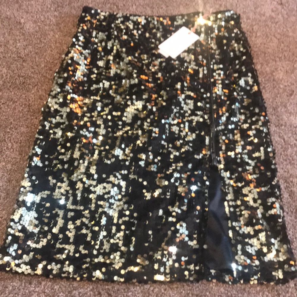 Skies are Blue Answer My Dreams Sequin Skirt